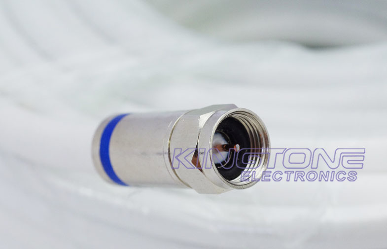 RG6 CATV Coaxial Cable in 20M with Compression Connector for Digital Camera
