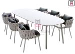 Balcony Terrace Waterproof 0.45cbm Woven Rope Dining Chair