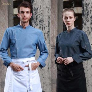 China Personalized Customized Kitchen Chef Uniform Tops Anti Pilling Breathable wholesale