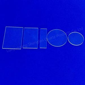 China UV Quartz Glass Plate Lens High Light Transmittance 100mm Thickness wholesale