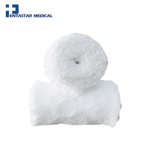 100% Gauze Medical Bandage Fluff Wrap Rolls Sterile Single Use Fluff Gauze Rolls