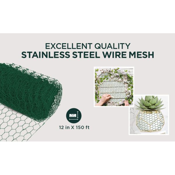 Wire, Steel Wire Mesh Roll, Versatile And Durable Garden Netting, Essential Galvanized PVC-Coated Hexagonal Chicken Wire Mesh Low Price Bulk Poultry