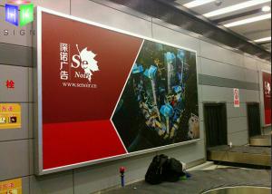 China Aluminum Advertising Lightbox Frameless Picture Frames For Railway Station wholesale