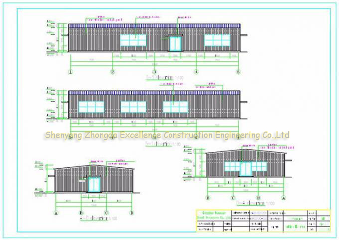 Anti Rust Warehouse Steel Structure Prefab Metal Buildings Hot Dip Galvanized