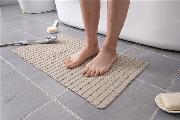 Floor 58x88cm PVC Bath Mat With Back Side Sucker