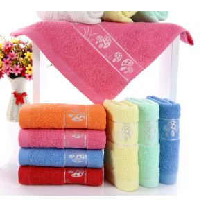 China Cheap soft cotton terry towel face towel wholesale on sale