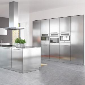 China Modern Stainless Steel Kitchen Base Cabinets Fashionable Design wholesale