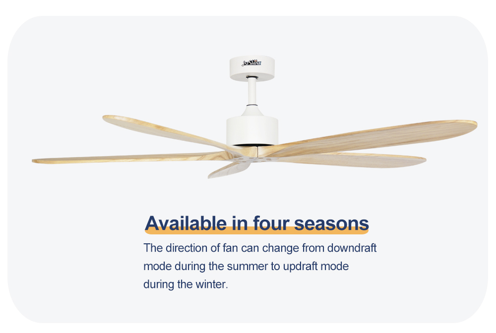 Home Hotel Office Ceiling Fan with Remote Control and Low Noise Operation by 1stshine