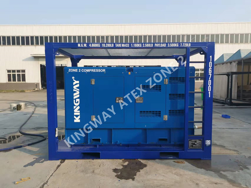 Kingway ATEX Hazardous Area Sullair 375CFM Zone 2 Explosion Proof Air Compressor