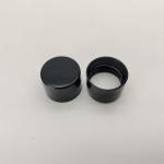 Black PP 20mm Screw Cap , Non Spill Plastic Bottle Lid