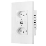 Multi Functional Brazilian Smart WiFi Plug 10A With USB Charging