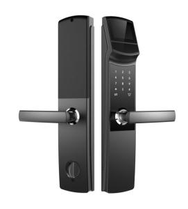 China HOMSH Eye Scanner Door Lock 50-100 User Capacity Silver Color wholesale