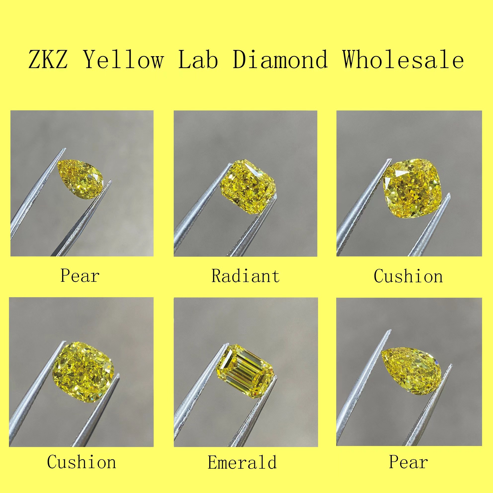1.23ct Synthetic Lab Created Yellow Diamond Oval Shaped Excellent Cut