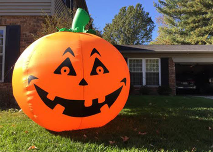 Festival Giant Kids Inflatable Bouncers Pumpkin Bounce Houses For Halloween