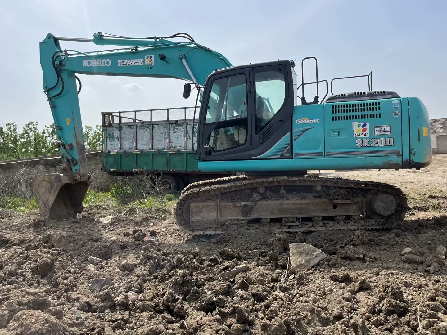 SK200D Used Kobelco Excavators Second Hand Crawler Excavator 0.93m3 Bucket