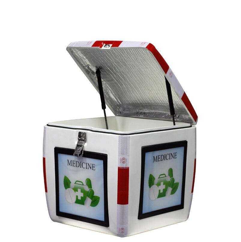Large Volumr Motorcycle Delivery Food Box with LED Light for Scooter or Motorcycle with Locks and Keys