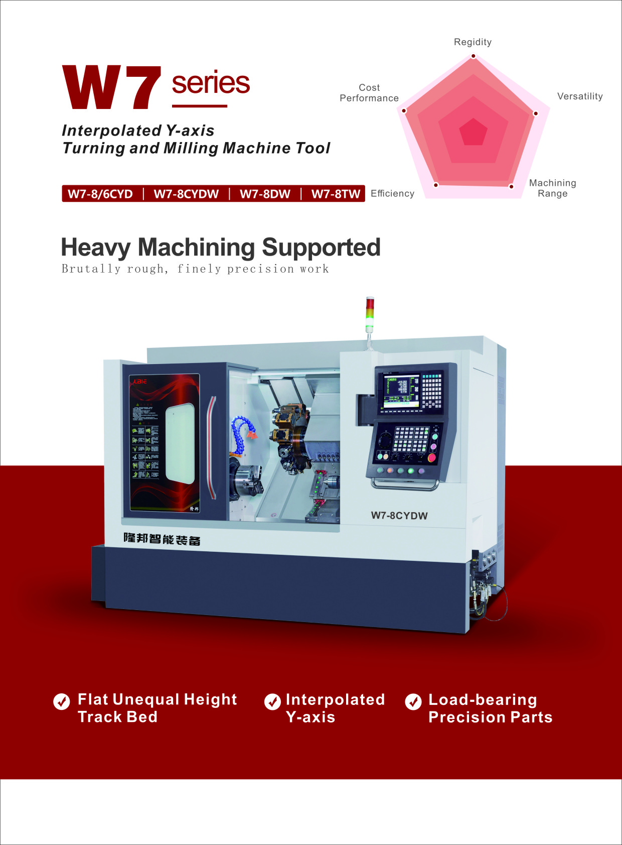 4 Axis Heavy Duty Millturn Precision Machine CNC Tooling Machine