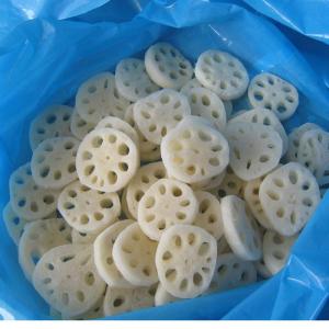 China OEM Natural Color IQF Frozen Food / Freezing Lotus Root Slices With Delicious Taste From Direct Factory wholesale