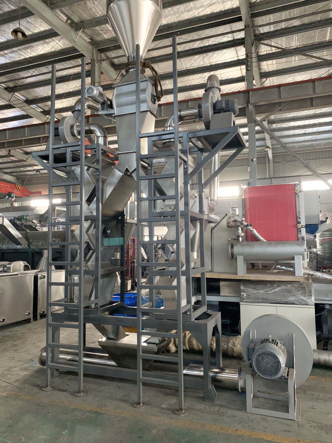 PET Zig Zag Mechanical Air Classifier Machine PVC Label