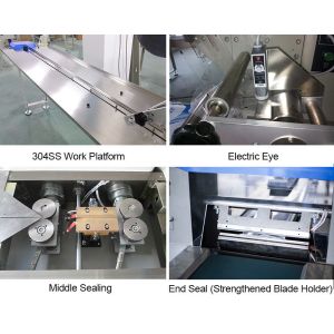 Crispy Durian Cake Salted Egg Yellow Cake Flow Packing Machine