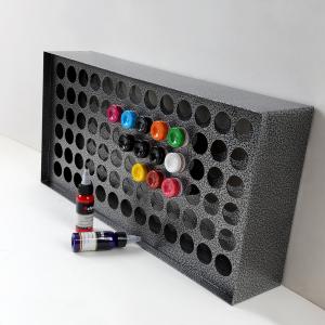 China 78 Holes Tattoo Ink Wall Rack Portable Iron Ink Cabinet wholesale