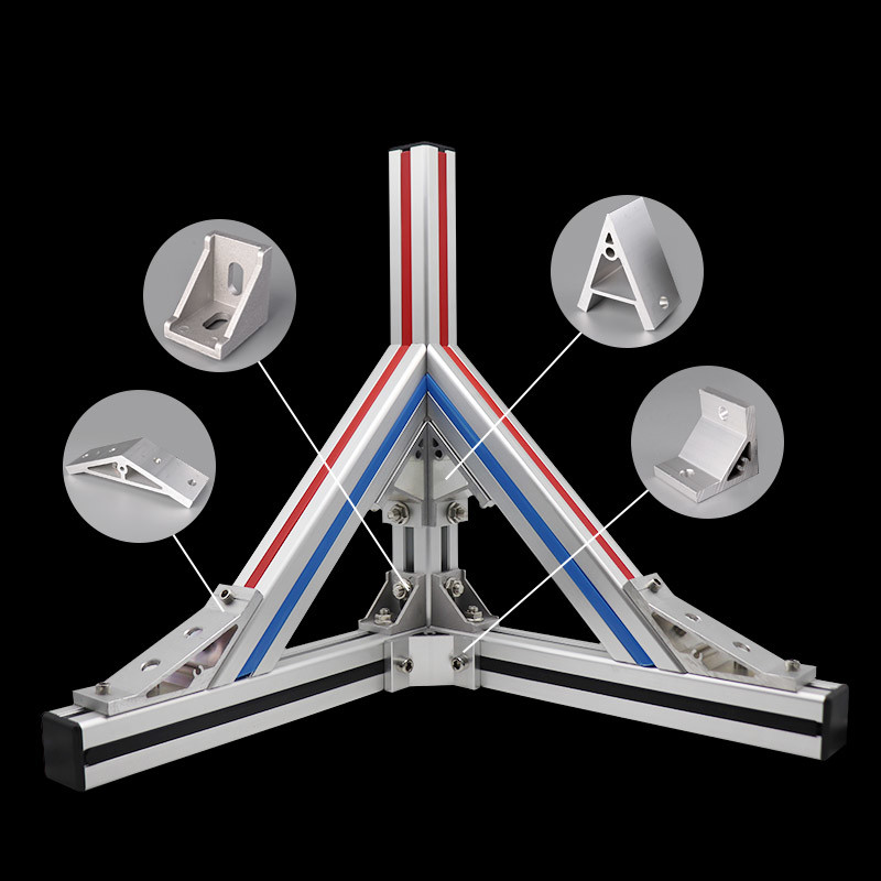 Accuracy 0.01mm Brushed Surface Aluminium Profile 4040