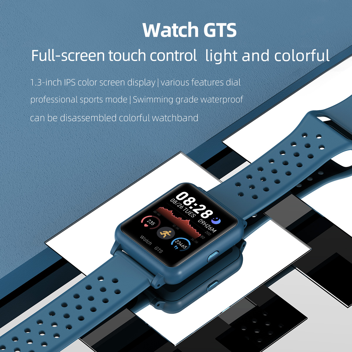 P8 BLE Calling Smartwatch 320x240 Screen For Apple Smart Watch V8 Zeblaze Thor Strap