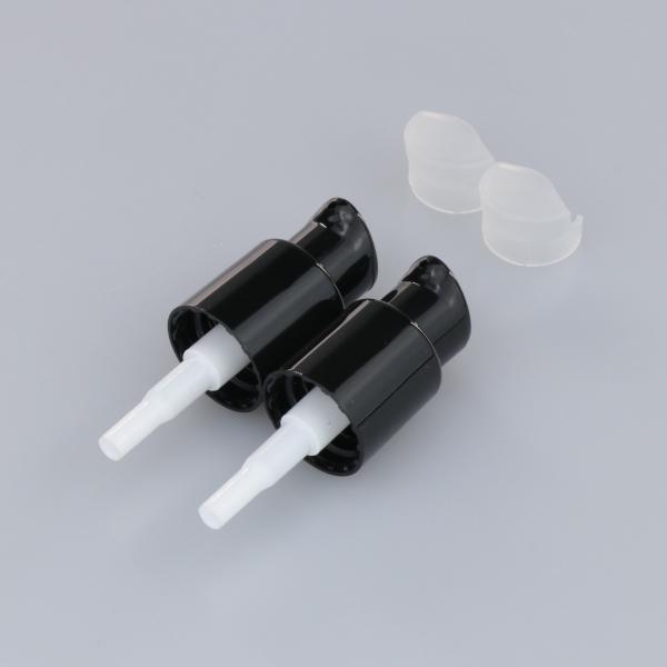 18/410 20/410 24mm Lotion Pump Black Ribbed 28mm Nail Hand Cream Pump Dispenser Cap Plastic