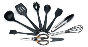 China 9 Piece Utensils Set,Silicone Kitchen Utensil Sets Heavy-Duty, Non-Stick wholesale