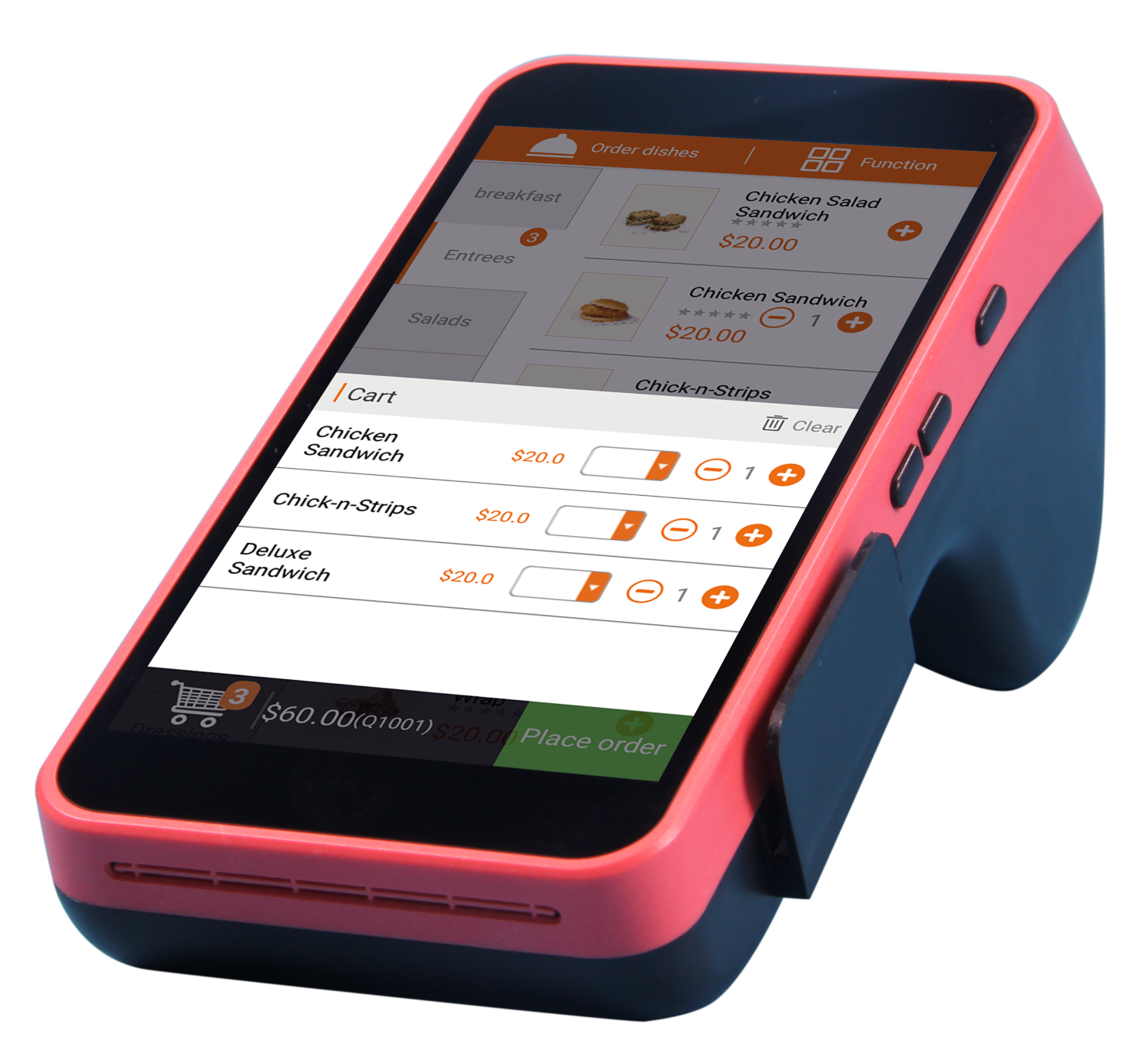 Android Payment Kiosk with 5.5 Inch Touch Screen and Built-in Thermal Receipt Printer
