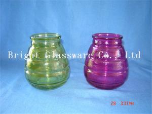 China colorful glass candle jars, candle container, candle holder sale wholesale