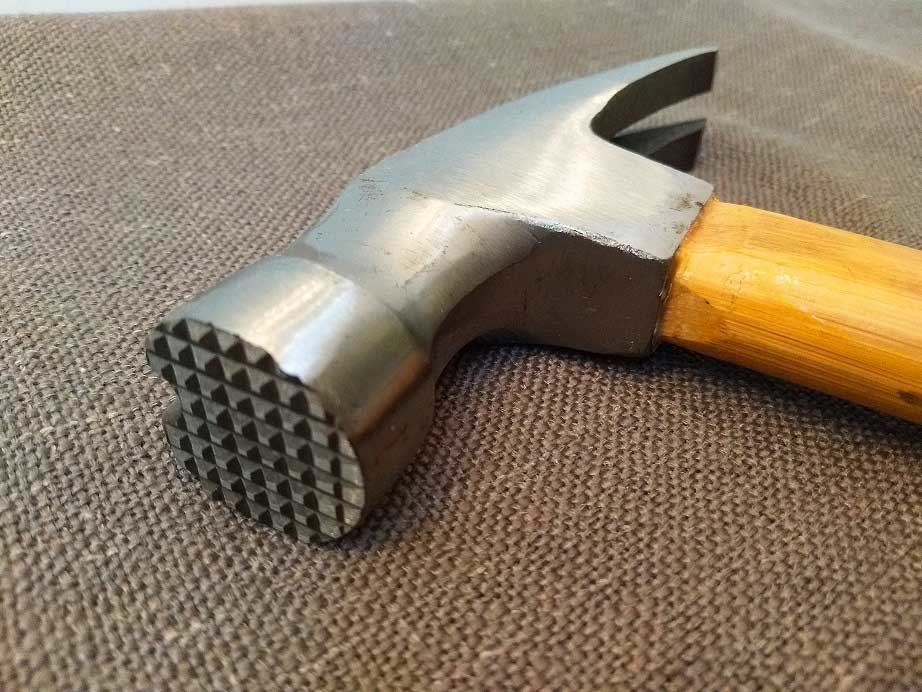 40cm Length Bamboo Handle Claw Hammer(HKBM-02) with anti-slip working face and magnet