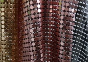 China Aluminium Metallic Sequin Fabric Curtain Panels 4mm 8mm Customized wholesale