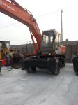 EX160WD USED HITACHI EX160WD WHEEL EXCAVATOR FOR SALE ORIGINAL JAPAN