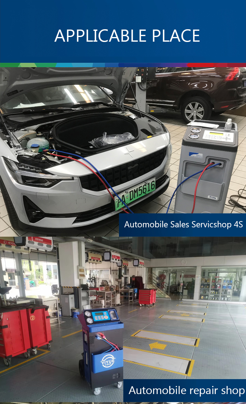 R134a Automotive AC Evacuation Machine Car AC Service Station