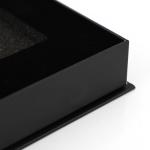 Magnet Paper Rigid Packaging Box Black Collapsible With Foam