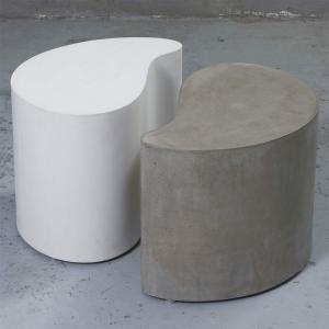 China White Grey Modern Concrete Outdoor Dining Patio Table GRC Garden Table wholesale