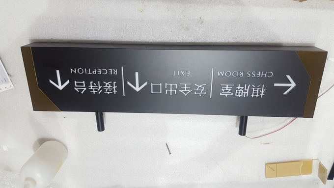 Outdoor Wayfinding Event Directional Signage PANTONE / RAL 50000 Hours Lifetime