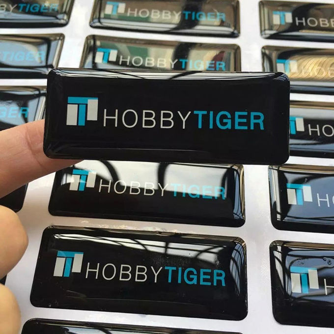 Custom printed permanent self adhesive epoxy resin gel stickers