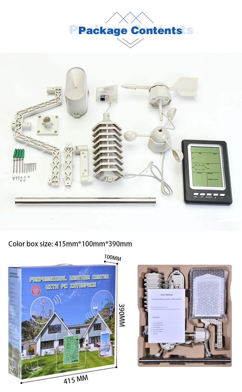 Outdoor Temperature Range Wireless Weather Station With OBM Support