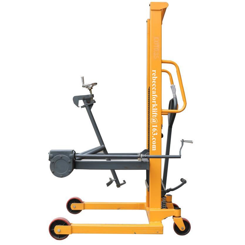 Rotary Hand Oil Drum Lifter Trolley 350KG 1460MM Lifting Height Easy Carrying