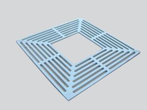 China Square Cast Iron Counterweight Ductile Iron Tree Grate Municipal Castings wholesale