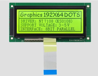 192*64 Character Graphic Dot Matrix LCD Module Parallel Port White Backlight 5v
