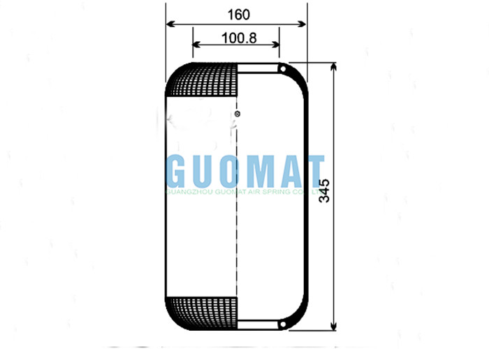 819N Contitech Bus Air Spring For Mercedes Benz A0003280101 Air Suspension