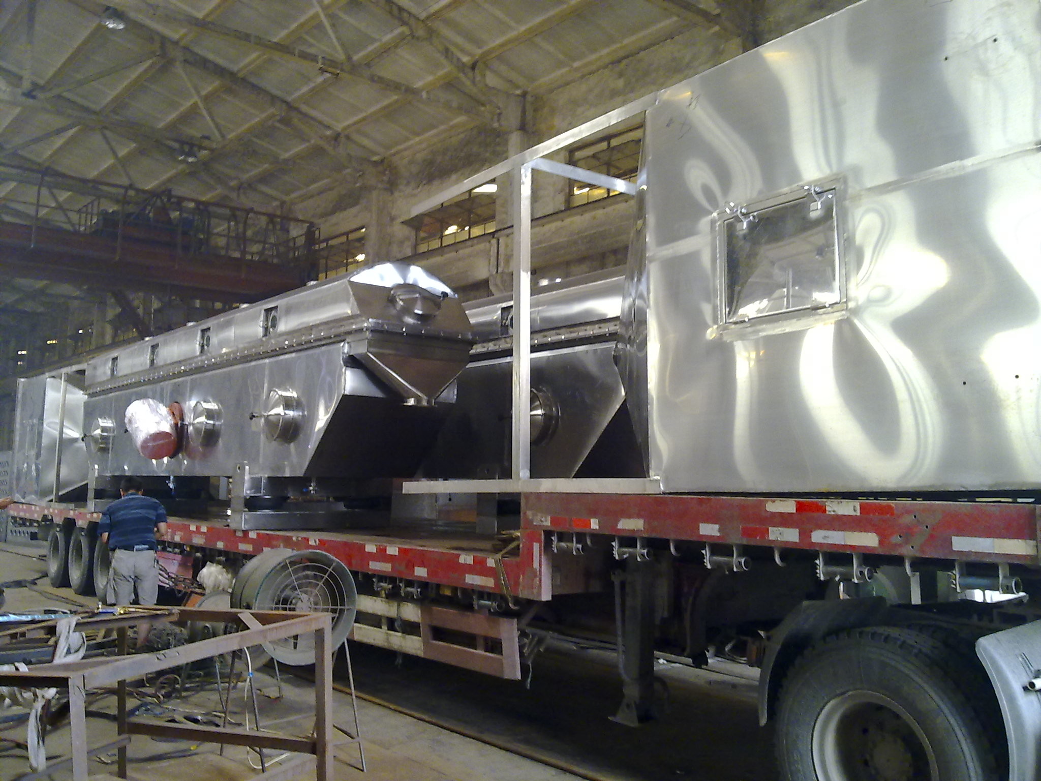 Large Capacity vibrating Fluid Bed Dryer For Potassium Permanganate