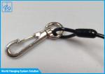 Coiled Spring Tool Safety Clip Lanyard With Carabin