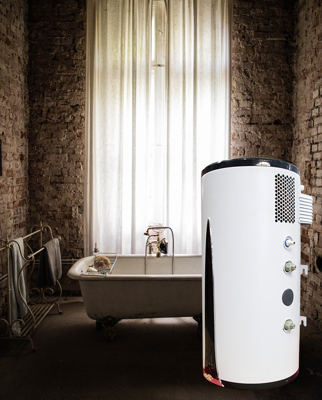 Air Source Heat Pump Hot Water Heater 12L/h R134a Electric Wall Hung Water Heater