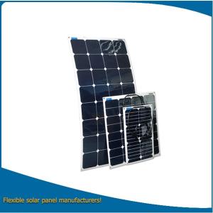 China Flexible solar panel 150w bendable for boats, golf car, yatch, camping or other curve surfaces wholesale