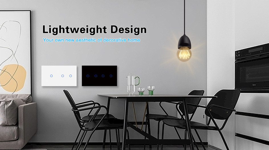 8 Gang Wifi Touch Switch Light Embedded Installation Touch Lamp Control Switch