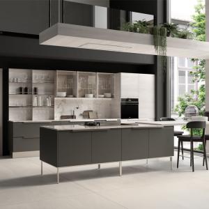 China Dark Grey Matt ODM PVC Kitchen Cabinets Australian Standard wholesale